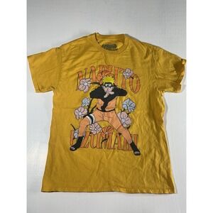 Naruto Shippuden New Adult T-Shirt Uzumaki Shadow Clone Sign Among Flowers MD